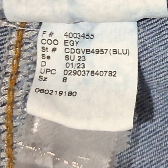 EUC Gloria Vanderbilt Sz. 8 Blue High Rise Capris Jeans - Picture 11 of 13